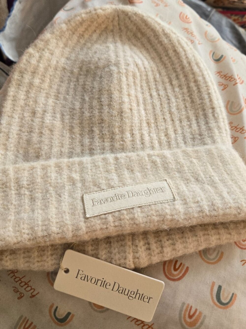 Favorite Daughter Logo Patch Beanie